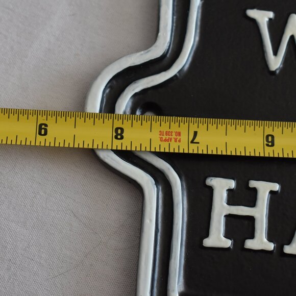 Hearth & Hand Magnolia Wash Your Hands Black White Metal Sign Farmhouse Decor - Picture 3 of 6